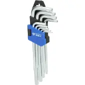 BRILLIANT TOOLS BT044009 Haakse schroevendraaierset T 10, T 15, T 20, T 25, T 27, T 30, T 40, T 45, T 50 9-delig