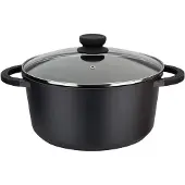 GSW Ovenvorm van gegoten aluminium – – SILCOGUSS – 28 cm – Geschikt voor inductiekookplaten – Zwart