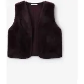 Sissy-Boy Donkerrood Faux Fur Gilet | Maat: M
