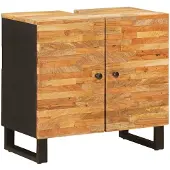 vidaXL Wastafel kabinet voor de badkamer Naturel 62 x 33 x 58 cm