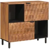 vidaXL Dressoir Acacia Bruine Afwerking 80 x 33 x 75 cm