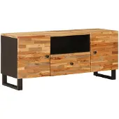 vidaXL TV Kast Bruin 105 x 33 x 46 cm Massief Mango Hout