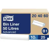 Tork Vuilniszakken Transparant 10 Rollen à 25 Stuks