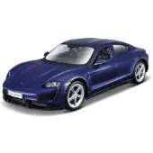 Bburago Porsche Taycan Turbo S 2020 Donkerblauw 1-24 Burago