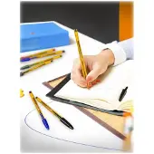 BIC Cristal Original Fine Balpen Zwart 0,3 mm Fijn Balpen 50 Stuks