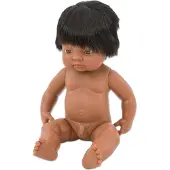 Miniland Pop - Pop Latijnse Jongen 38Cm - Met Vanillegeur - Waterdicht - 10 Maanden