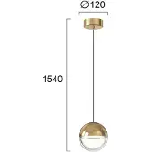 VIOKEF Hanglamp Zirea, Woon-/ Eetkamer, metaal, Modern