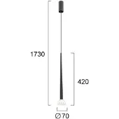 VIOKEF Hanglamp Rina, zwart, Woon-/ Eetkamer, metaal, Modern