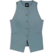 BOSS Slim-fit gilet van scheerwol