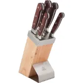 KINGHOFF set van 6 keukenmessen in blok, model KH3463