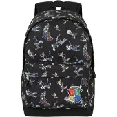 KARACTERMANIA Warner Bros. Rugzak ' Looney Tunes Harry Tunes-FAN HS 2.0 ' blauw / groen / rood / zwart
