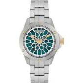 Aston Martin Analoog horloge 'Rim' goud / smaragd / zilver