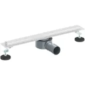 vidaXL 360° Doucheafvoer Met Slim Model Zilver 50 cm