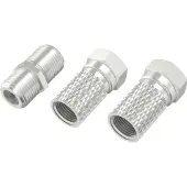 Hama SAT-adapter-set, 2x F-connectors en adapter F-koppeling/F-koppeling