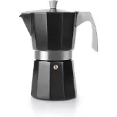 Ibili Express Evva koffiemachine, Italiaans model, 6 kopjes, zilverkleurig. Kleur: zilver. Eén maat