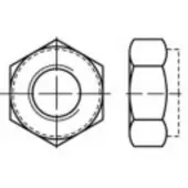 Toolcraft TO-5430306 Zeskantmoeren M16 50 stuk(s)