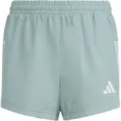 Adidas Sportswear short lichtblauw Sportbroek Meisjes Polyester Streep - maat 128