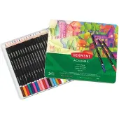 Derwent Academy Kleurpotloden in Metalen Blik - Set van 24 - Assorti