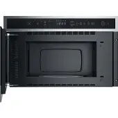 Whirlpool WMN4I4BX, Inbouw, Magnetron met grillfunctie, 22 liter, 750 watt, Ingebouwd display, Bedieningsknoppen