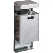 0 0 Staande afvalbak, 35 liter, L 340 x B 270 x H 830 mm, gegalvaniseerd