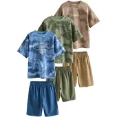 Next Nachtkledij blauw / bruin / groen / offwhite