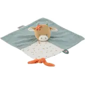 Nattou Koe Mila - Knuffeldoekje Doudou - 30x30 cm - Dusty Blauw