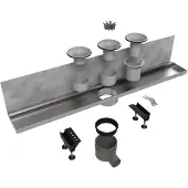 Easy drain Easydrain Multi Wall douchegoot 100 cm. zijuitloop zonder rooster Rvs