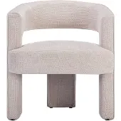 Vente-unique Fauteuil in beige textuurstof FONTANOVA