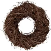 Clayre & Eef Krans Ø 40x11 cm Bruin Rotan