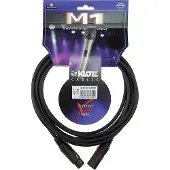 Klotz M1 MIC CABLE BLACK 2M XLR 3P. F/M NEUTRIK MP BRASS