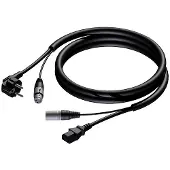 Procab CAB400 Basic schuko & XLR female - euro & XLR male 10 m