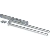Emuca Handdoekenrek verlengbaar, 2 armen, 440 mm, Aluminium, Mat geanodiseerd