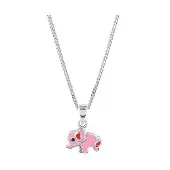 The Jewelry Collection Zilver Gerhodineerde Collier olifant 1 1329639