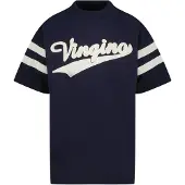 Vingino T-shirt donkerblauw Jongens Katoen Ronde hals Logo - maat 164