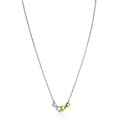 Zinzi zilveren fantasie ketting met aan elkaar verbonden Infinity tekens 42-45cm ZIC2649