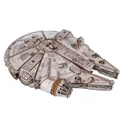 Ugears 3D Modelbouw - Millenium Falcon - Star Wars - Mechanisch Bouwpakket Hout - Educatief Speelgoed