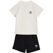 Adidas Set 'REGULAR WIDE RIB SHORT T-SHIRT' zwart / wit