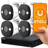 IMOU bewakingsset Kit/NVR1104Hs-W-S2/4-F22Fe, Wi-Fi, Full HD