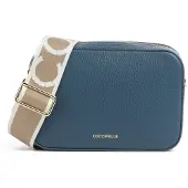 Coccinelle Schoudertas 'Tebe' beige / royal blue/koningsblauw