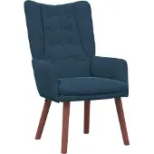 vidaXL Fauteuil Blauw 63 x 67 x 94 cm Fluweel
