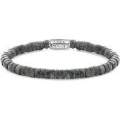 Rebel & Rose Slices Grey Seduction RR-60094-S-M Armband 6mm 17,5cm