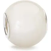 Trollbeads kraal TSTBE-00017 Ronde Witte Maansteen