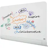 Nobo Glasbord Diamond, afgeronde hoeken, met 1 stift en 2 magneten, 1000 x 560 mm