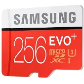 Samsung Evo+ 256 GB Micro SD kaart - met adapter