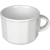 Lubiana Merkury Kop 250ml - Witte Porseleinen Koffie/Theekop