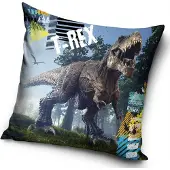 Carbotex Sierkussenhoes T-rex - 40x40 cm - polyester - exclusief vulling