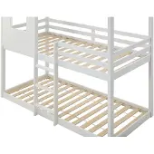 Vente-unique Hutbed hout wit 90 x 190 cm