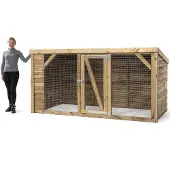 Voldux Britt - Kippenren - Naturel - 260x130x132 cm