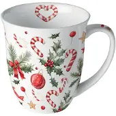 Ambiente -beker-mok-porselein-fine bone china-Christmas Elements-Kerst-kado