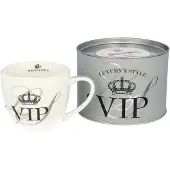 Ppd Mok vip zilver 0.40 L - porselein -